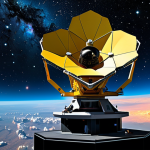 James Webb Telescope View**

"A breathtaking view through the James Webb Space Telescope, showcasing the birth of early galaxies, vibrant nebulas, cosmic dust clouds, fully clothed, safe for work, appropriate content, professional, perfect anatomy, correct proportions, natural pose, high resolution, detailed space photography, family-friendly"

**