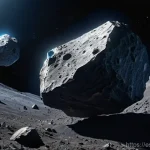 소행성 채굴 기술 - Here are three detailed image generation prompts in English, based on the provided text about astero...