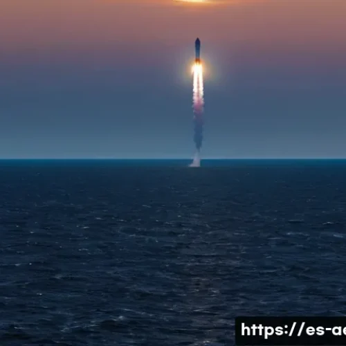 일론 머스크의 우주개발 비전 - **Prompt: The Ballet of a Reusable Rocket Landing**
    "A stunning, highly realistic photograph cap...